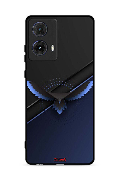 Tolwak غطاء حماية لهاتف موتورولا موتو جي 85 5G بنقشة النسر الرقمي التجريدي