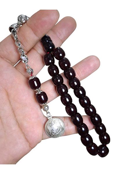 Cekke Tesbih Squeeze Amber Prayer Beads Set 11*14 mm Shakeable Daily Use