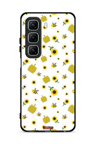 Tolwak غطاء حماية لهاتف Infinix Hot 50 5G بنقشة عباد الشمس والنحل