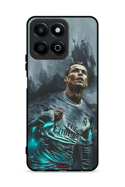 Tolwak غطاء حماية لهاتف Honor Play 60 Plus 5G برسومات كريستيانو رونالدو