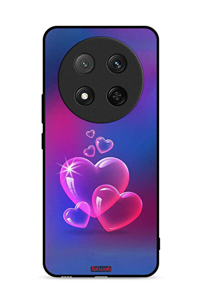 Tolwak غطاء حماية لهاتف Honor X9c 5G بنقشة قلوب الماء