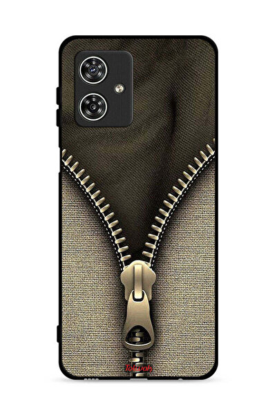 Tolwak غطاء حماية بنمط سحاب لهاتف موتورولا موتو جي 54 5G