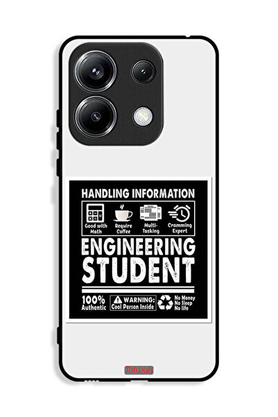 Tolwak غطاء حماية لهاتف شاومي ريدمي نوت 13 برو 4G، ملصق طالب هندسة