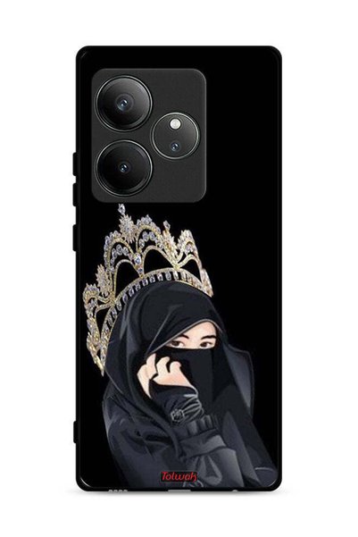 Tolwak غطاء حماية لهاتف Realme GT 6T 5G بطبعة Queen Girl