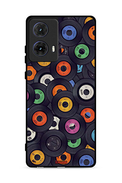 Tolwak غطاء حماية لهاتف موتورولا موتو جي 85 5G بنقشة أقراص مضغوطة