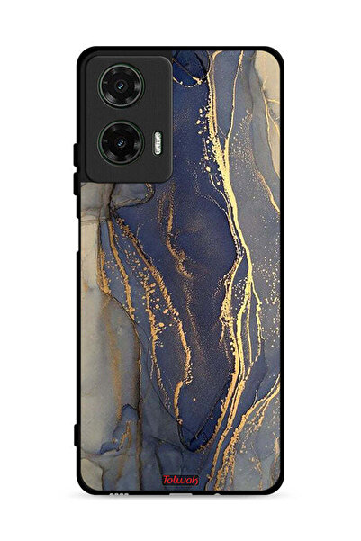 Tolwak غطاء حماية لهاتف موتورولا موتو جي 35 5G بنقشة رخامية لامعة