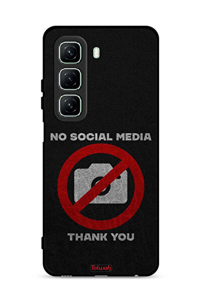 Tolwak غطاء حماية لهاتف Infinix Hot 50 5G لا يدعم وسائل التواصل الاجتماعي، شك...