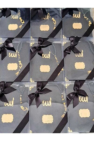 hira tasarım 10 Adet Kutulu Yasin Kitabı-tesbih Seti Mevlid Seti