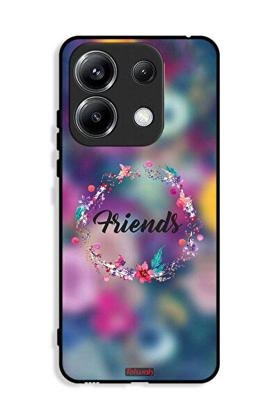 Tolwak غطاء حماية Xiaomi Poco M6 Pro 4G بتصميم خاتم أصدقاء الزهور