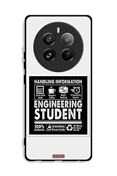 Tolwak غطاء حماية لهاتف Realme 12 Pro Plus 5G، ملصق طالب هندسة