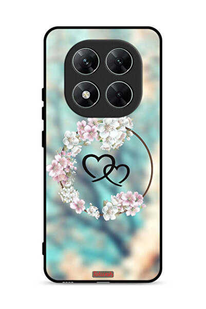 Tolwak غطاء حماية لهاتف Xiaomi Poco X7 5G برسومات قلوب في فن الخاتم