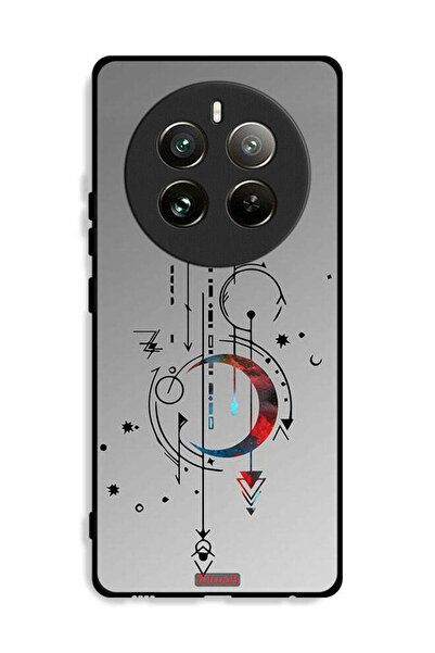 Tolwak غطاء حماية لهاتف Realme 12 Pro Plus 5G بنقشة فنية للقمر والسهام