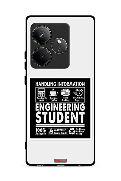 Tolwak غطاء حماية لهاتف Realme GT Neo6 SE 5G، ملصق طالب هندسة