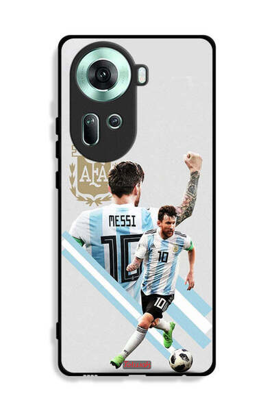 Tolwak غطاء حماية لهاتف Oppo Reno11 5G برسومات ليو ميسي