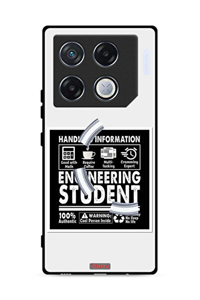 Tolwak غطاء حماية لهاتف Infinix GT 20 Pro 5G، ملصق طالب هندسة