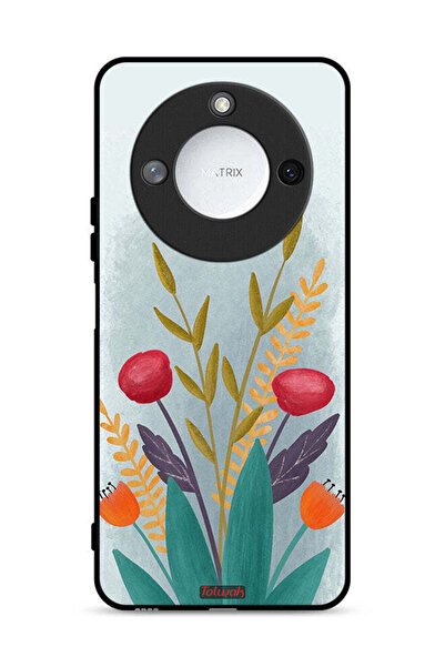 Tolwak غطاء حماية لهاتف Honor X60 5G برسومات نباتية