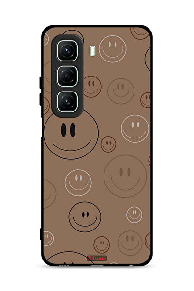 Tolwak غطاء حماية لهاتف Infinix Hot 50 5G بنقشة وجوه مبتسمة