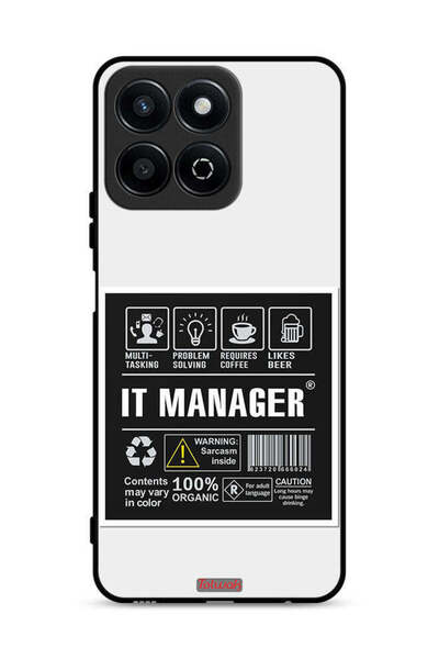 Tolwak غطاء حماية لهاتف Honor X7c 4G - ملصق مدير تكنولوجيا المعلومات