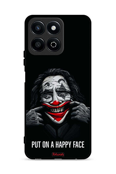 Tolwak غطاء حماية لهاتف Honor X7c 4G بوجه سعيد