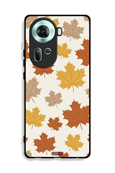 Tolwak غطاء حماية لهاتف Oppo Reno11 5G بنقشة أوراق الخريف