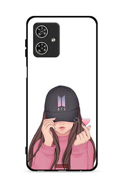 Tolwak غطاء حماية لهاتف موتورولا موتو جي 54 5G، فتاة تلتقط الصور