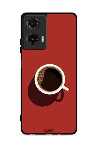 Tolwak غطاء حماية لهاتف موتورولا موتو جي 35 5G بفنجان قهوة