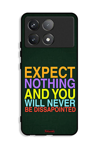 Tolwak غطاء حماية لهاتف Xiaomi Redmi K70E 5G لا تتوقع شيئًا ولن تشعر بخيبة ال...