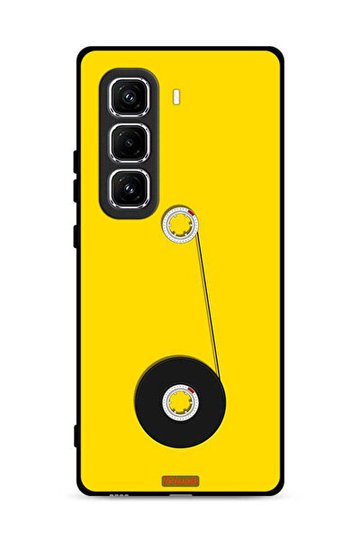 Tolwak غطاء حماية لهاتف Infinix Hot 50 Pro Plus 4G برسومات عجلة الكاسيت