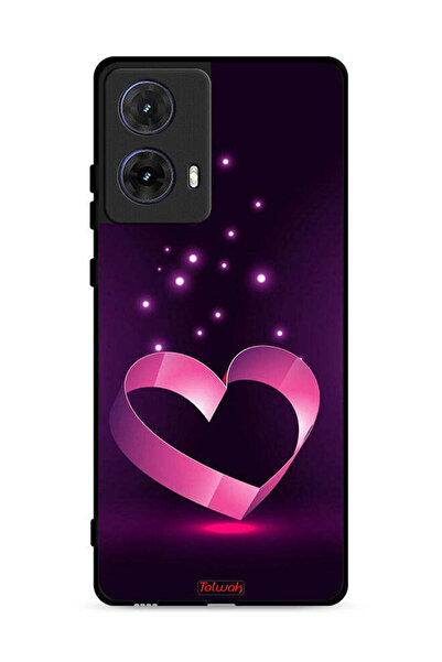 Tolwak غطاء حماية لهاتف موتورولا موتو جي 85 5G برسومات قلب