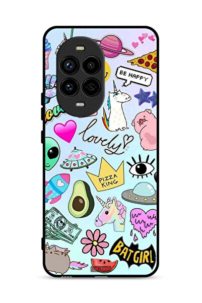 Tolwak غطاء حماية لهاتف هواوي نوفا 13 برو 5G بملصقات جميلة