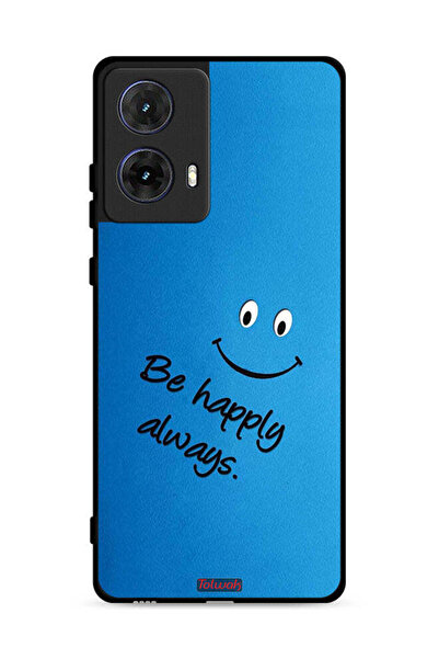 Tolwak غطاء حماية لهاتف موتورولا موتو جي 85 5 جي - كن سعيدًا دائمًا