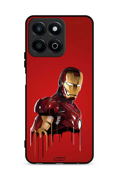 Tolwak غطاء حماية لهاتف Honor Play 60 Plus 5G برسومات الرجل الحديدي