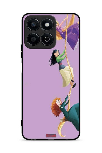 Tolwak غطاء حماية لهاتف Honor Play 60 Plus 5G برسومات تسلق للبنات