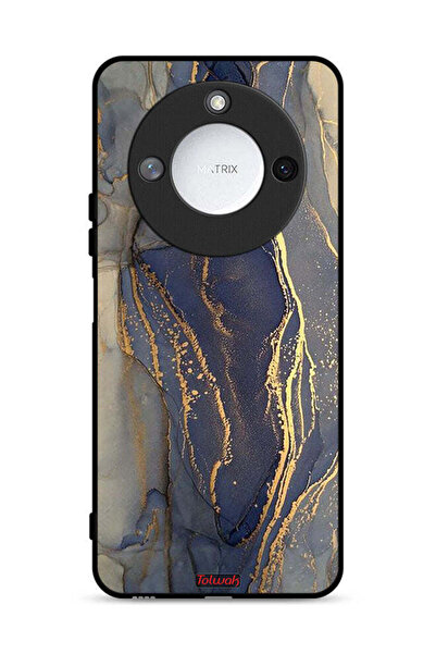 Tolwak غطاء حماية لهاتف Honor X60 5G بنمط رخامي لامع