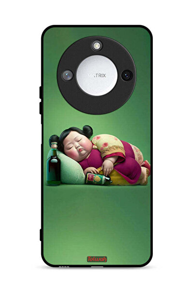 Tolwak غطاء حماية Honor X60 5G بتصميم فتاة سمينة