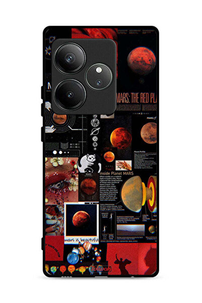 Tolwak غطاء حماية لهاتف Realme GT 6 5G برسومات مارس آرت