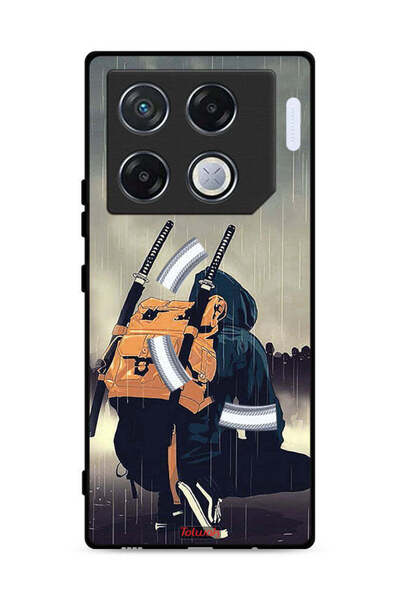 Tolwak غطاء حماية لهاتف Infinix GT 20 Pro 5G برسومات سيف ساموراي الرقمية