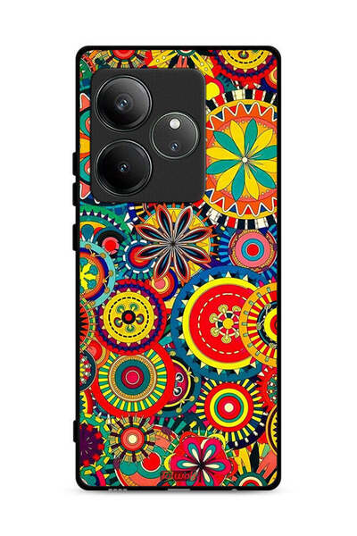 Tolwak غطاء حماية لهاتف Realme GT Neo6 SE 5G بنمط ماندالا ملون