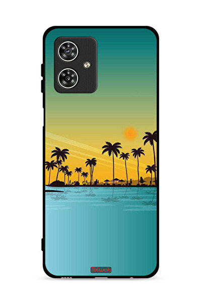 Tolwak غطاء حماية لهاتف موتورولا موتو جي 54 5G، منظر طبيعي، فن تجريدي