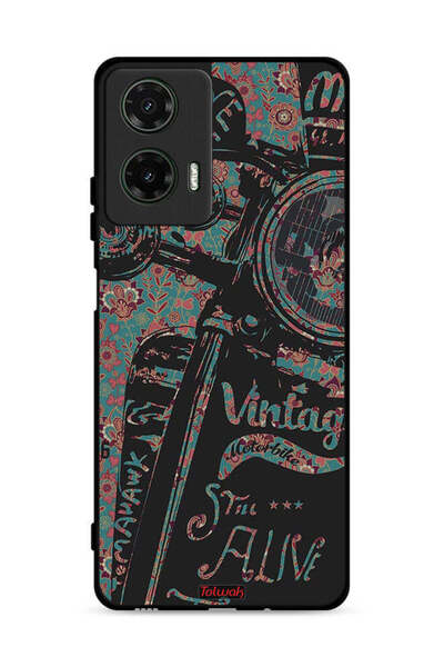 Tolwak غطاء حماية لهاتف موتورولا موتو جي 35 5G بتصميم دراجة نارية كلاسيكية