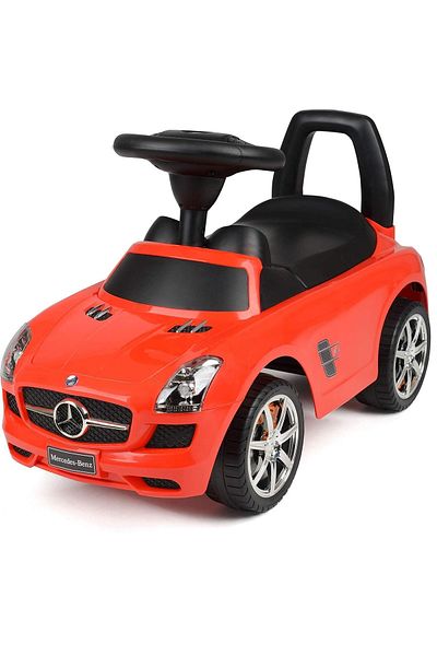 rexa Kids Mercedes-Benz Style Ride-On Push Car - Toddler Foot-to-Floor Toy