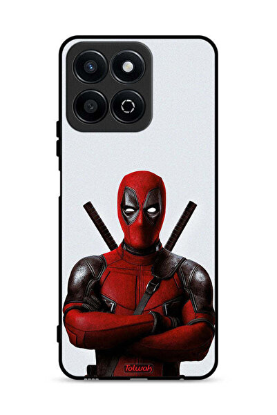 Tolwak غطاء حماية لهاتف Honor Play 60 Plus 5G بتصميم Deadpool