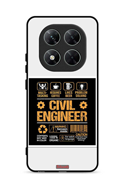 Tolwak غطاء حماية لهاتف Xiaomi Poco X7 5G، ملصق مهندس مدني