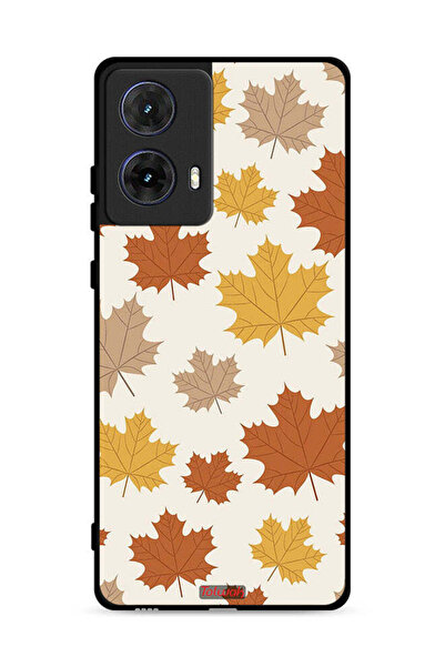 Tolwak غطاء حماية لهاتف موتورولا موتو جي 85 5G بنقشة أوراق الخريف