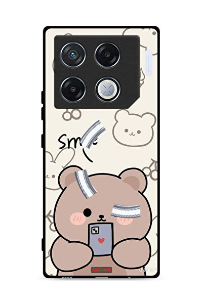 Tolwak غطاء حماية لهاتف Infinix GT 20 Pro 5G برسومات الدب المبتسم