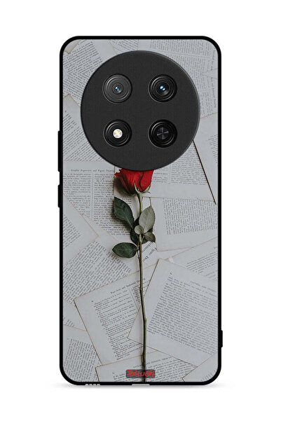 Tolwak غطاء حماية لهاتف Honor X9c 5G وردي على ورق