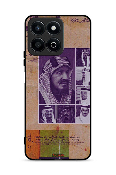 Tolwak غطاء حماية لهاتف Honor Play 60 Plus 5G - صور قديمة لملوك السعودية