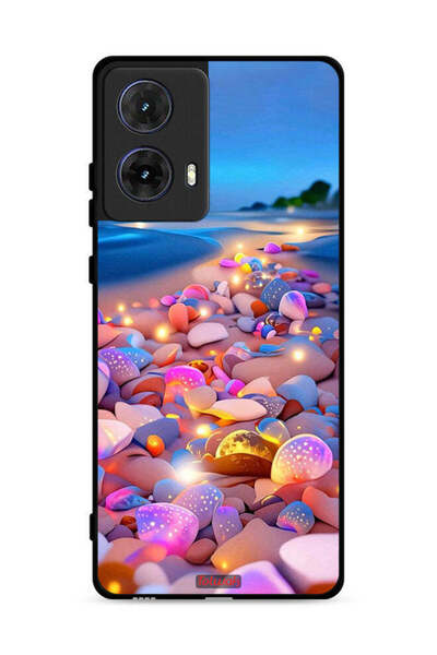 Tolwak غطاء حماية لهاتف موتورولا موتو جي 85 5G بنقشة الأحجار الفنية