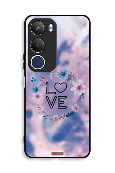 Tolwak غطاء حماية Vivo Y19s 4G بتصميم خاتم زهور الحب