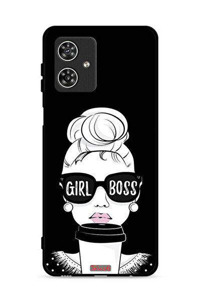 Tolwak غطاء حماية لهاتف موتورولا موتو جي 54 5G - فتاة بوس